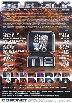 Telepathy 2003 September 12th Year Anniversary Blaster