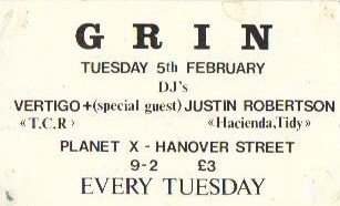Grin (Liverpool) 1991 February